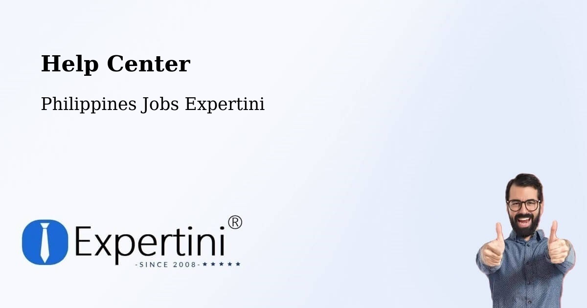 Help Center – Mariveles - Philippines Jobs Expertini
