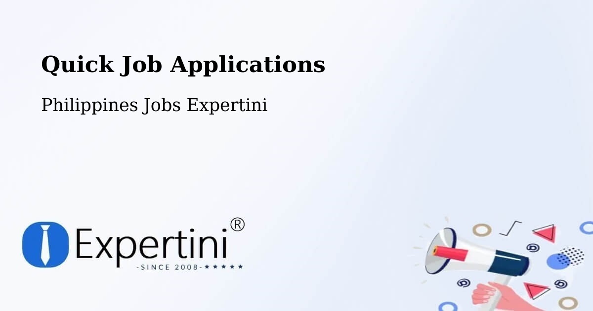 Quick Apply Feature – Mariveles - Philippines Jobs Expertini